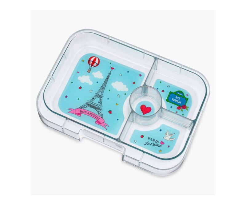 Caja Almuerzo Yumbox Panino Purple Bandeja Paris Je T'aime - Imagen 3