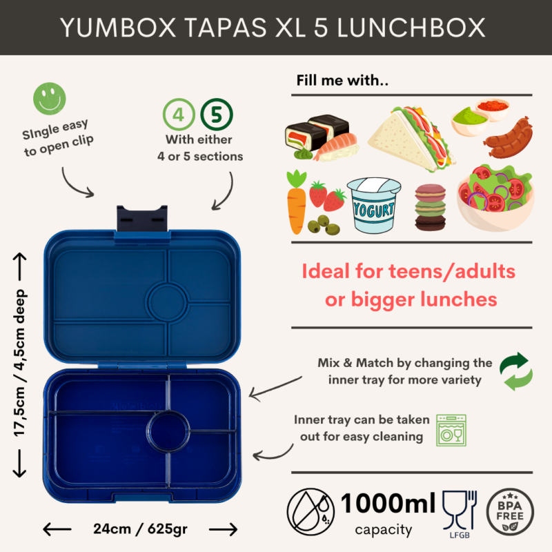Caja Almuerzo Yumbox Panino Monte Carlo Bandeja Interior Race Cars - Imagen 4