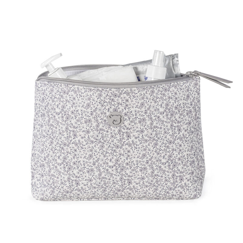 Neceser Flower Mellow Gris Pasito a Pasito - Imagen 3