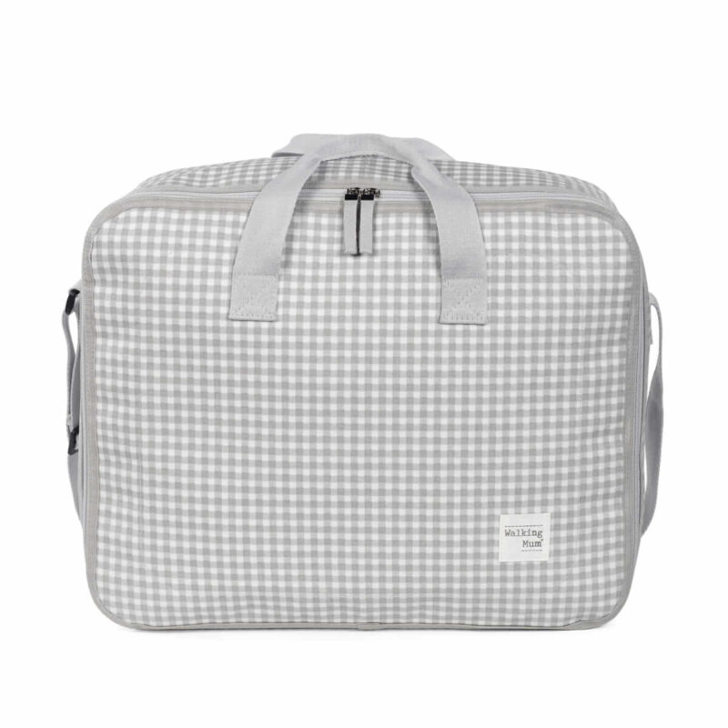 Maleta I Love Vichy Gris Walking Mum
