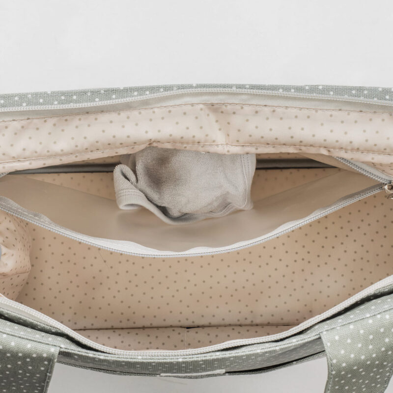 Bolsa Canastilla Topito Poppy Musgo Walking Mum - Imagen 9