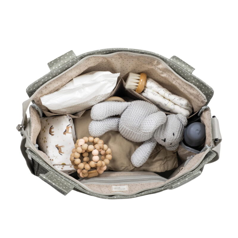 Bolsa Canastilla Topito Poppy Musgo Walking Mum - Imagen 10