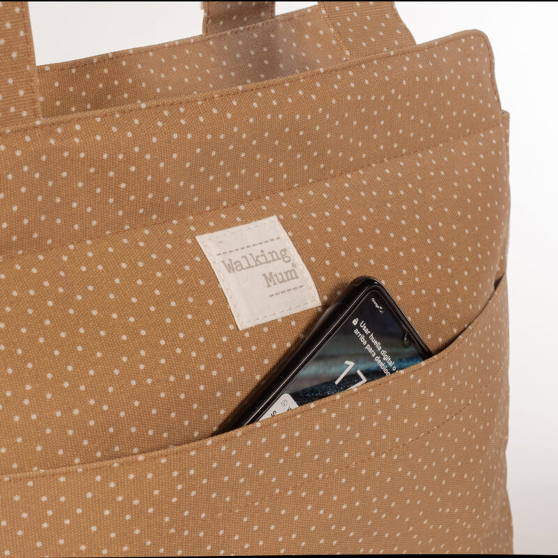 Bolsa Canastilla Topito Poppy Canela Walking Mum - Imagen 6