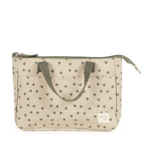 Neceser Corazones Poppy Musgo Walking Mum