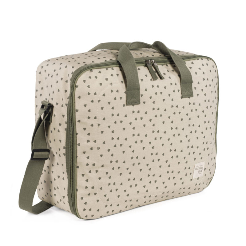 Maleta Corazones Poppy Musgo Walking Mum - Imagen 4