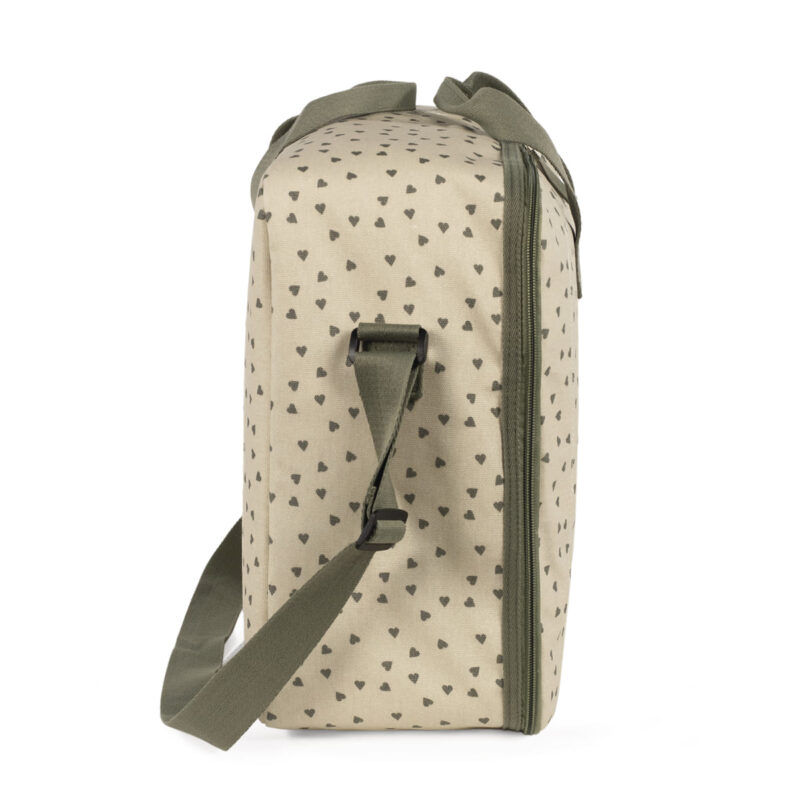 Maleta Corazones Poppy Musgo Walking Mum - Imagen 3