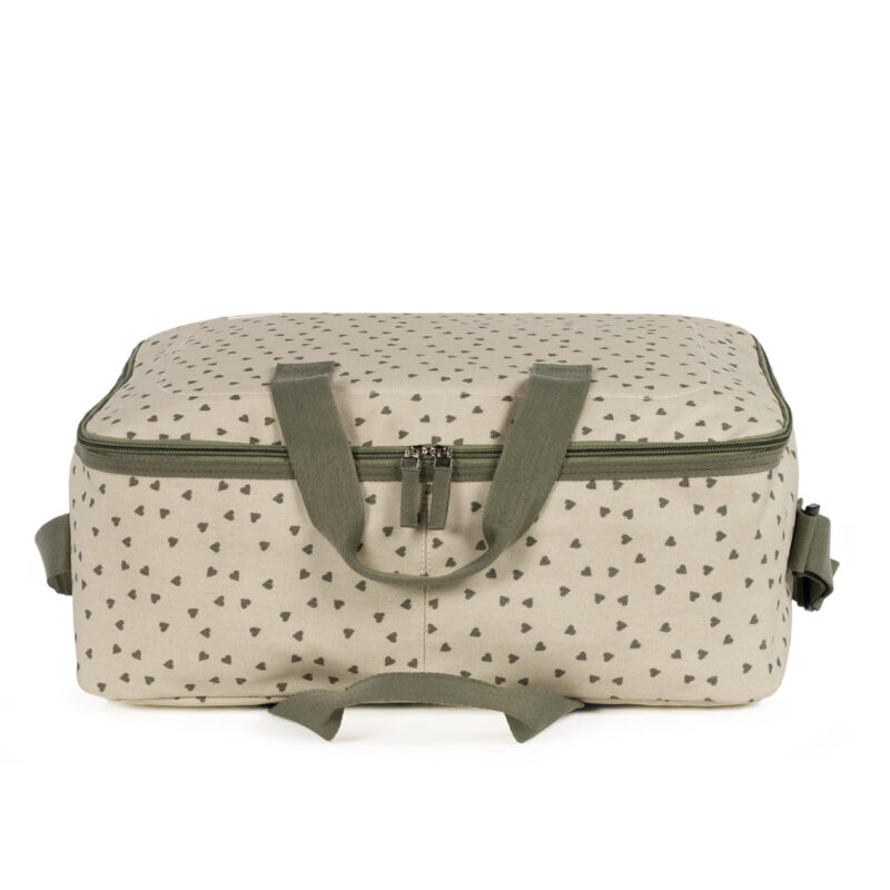 Maleta Corazones Poppy Musgo Walking Mum - Imagen 2
