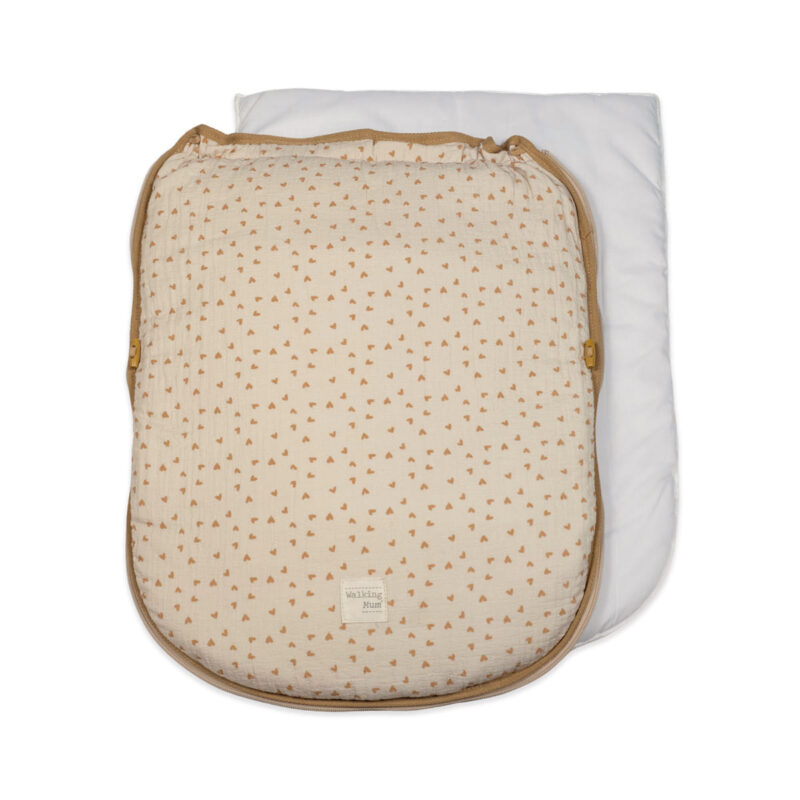 Saco Silla Entretiempo Corazones Poppy Canela Walking Mum - Imagen 2
