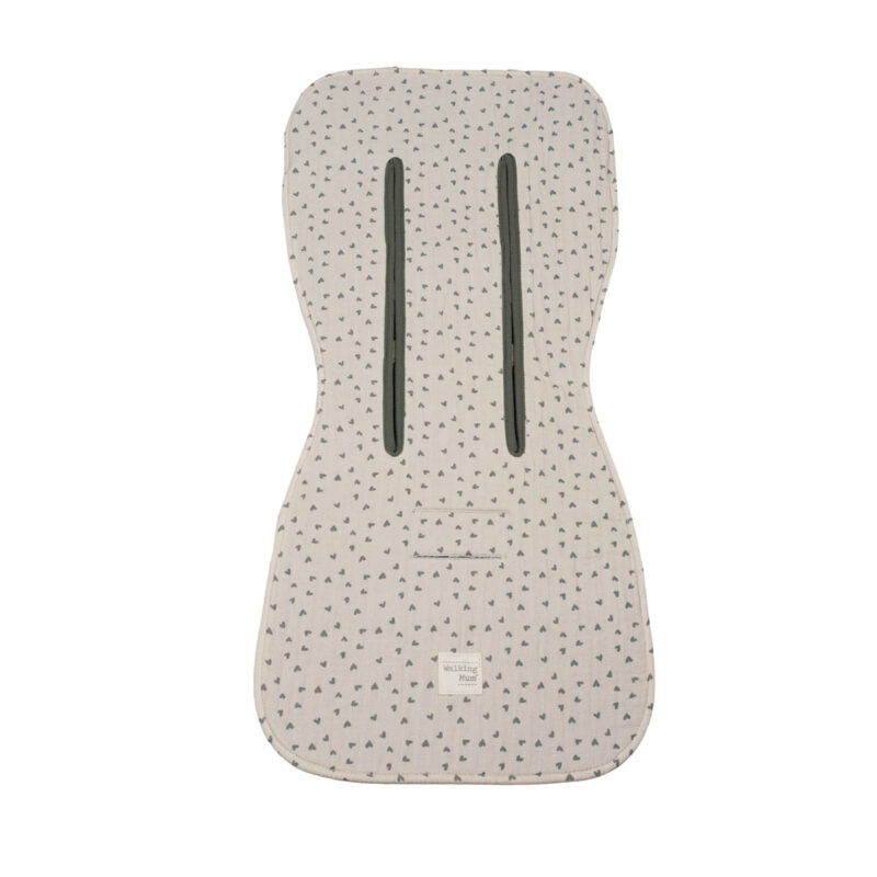 Colchoneta Corazones Poppy Musgo Walking Mum - Imagen 4