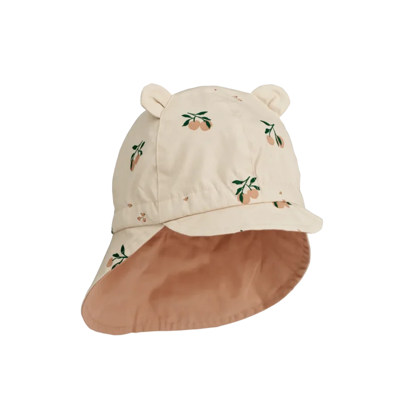 Sombrero reversible para el sol Peach Seashell / Toscana pálida