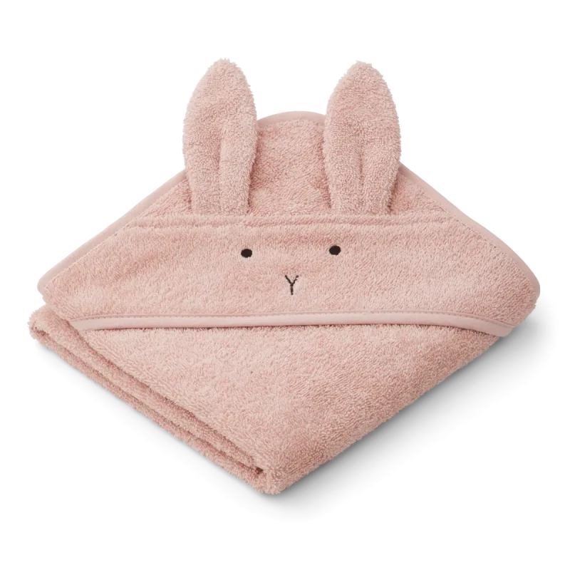 Toalla con capucha Conejo rosa