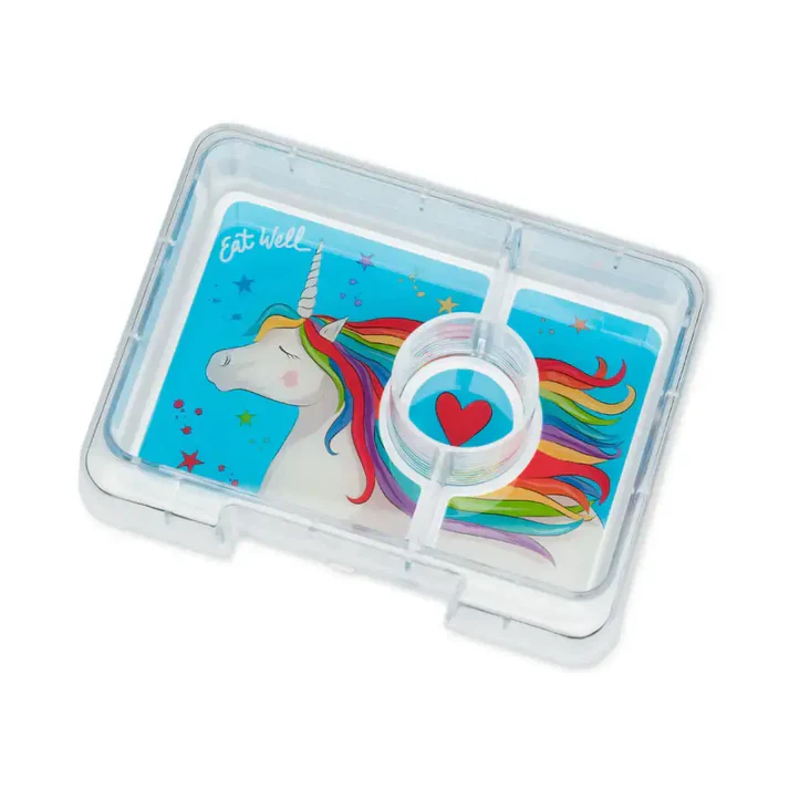 Caja Bento Snack 3 secciones Purple / Bandeja Magical Unicorn - Imagen 3