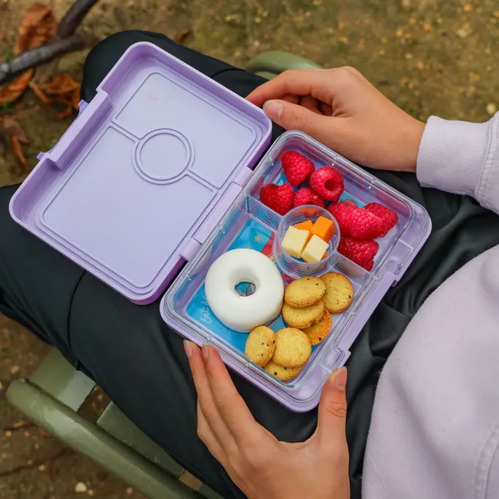 Caja Bento Snack 3 secciones Purple / Bandeja Magical Unicorn - Imagen 4