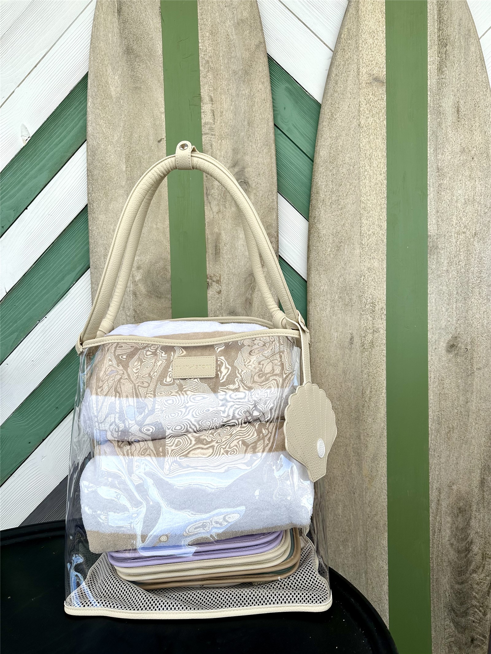 Bolso de Playa Beige Play And Store - Imagen 4