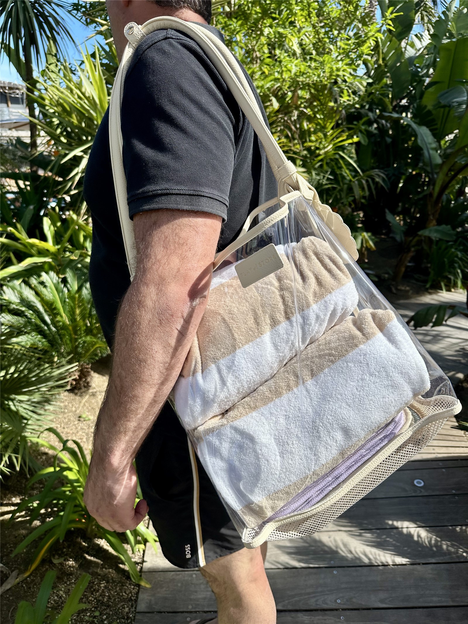 Bolso de Playa Beige Play And Store - Imagen 7