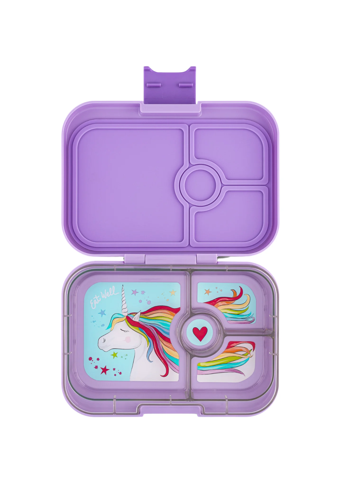Caja Almuerzo Yumbox Panino Purple Bandeja Unicornio