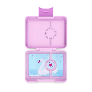 Caja Bento Snack 3 secciones Purple/ Swan