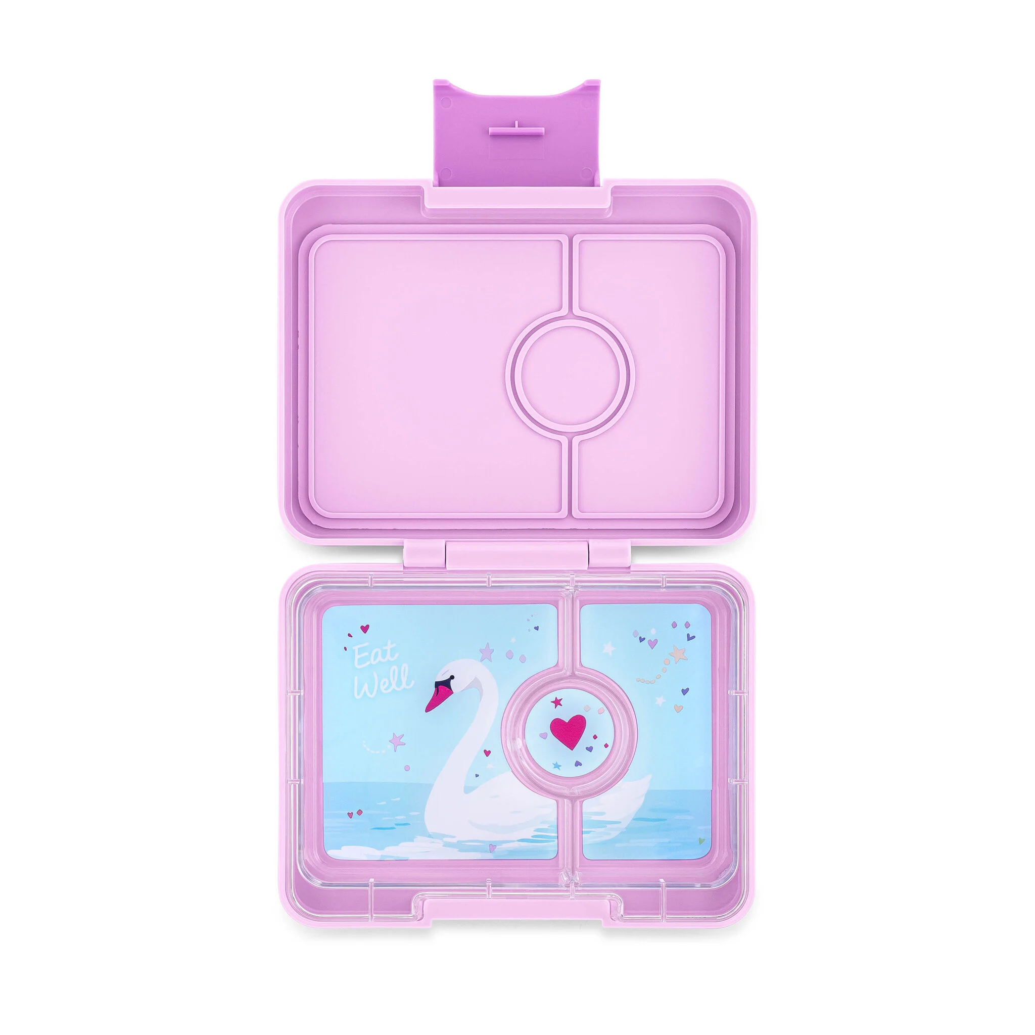 Caja Bento Snack 3 secciones Purple/ Swan